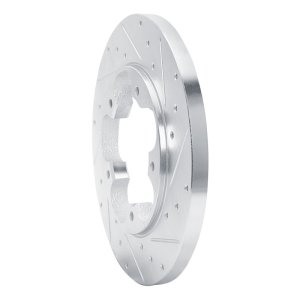 Ford Transit-150 Brake Rotor (1) - Rear Right - R1 Concepts - Drilled & Slotted - Silver - `15-`25